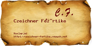 Czeichner Fürtike névjegykártya